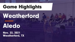 Weatherford  vs Aledo  Game Highlights - Nov. 22, 2021