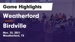 Weatherford  vs Birdville  Game Highlights - Nov. 23, 2021