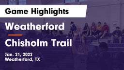 Weatherford  vs Chisholm Trail  Game Highlights - Jan. 21, 2022