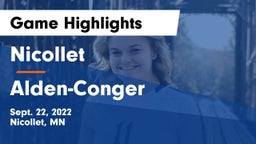 Nicollet  vs Alden-Conger  Game Highlights - Sept. 22, 2022