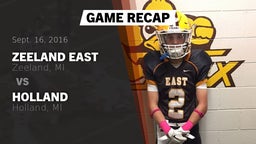 Recap: Zeeland East  vs. Holland  2016