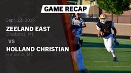Recap: Zeeland East  vs. Holland Christian  2016