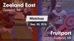 Matchup: Zeeland East High vs. Fruitport  2016