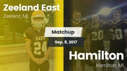 Matchup: Zeeland East High vs. Hamilton  2017