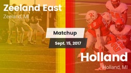 Matchup: Zeeland East High vs. Holland  2017