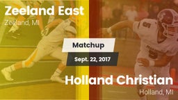 Matchup: Zeeland East High vs. Holland Christian  2017