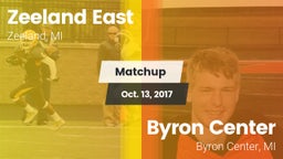 Matchup: Zeeland East High vs. Byron Center  2017