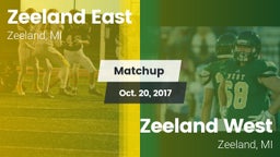Matchup: Zeeland East High vs. Zeeland West  2017