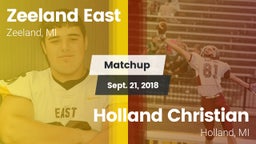 Matchup: Zeeland East High vs. Holland Christian 2018