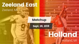 Matchup: Zeeland East High vs. Holland  2018