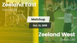 Matchup: Zeeland East High vs. Zeeland West  2018