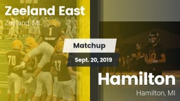 Matchup: Zeeland East High vs. Hamilton  2019