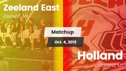 Matchup: Zeeland East High vs. Holland  2019