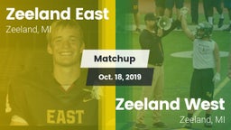 Matchup: Zeeland East High vs. Zeeland West  2019