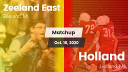 Matchup: Zeeland East High vs. Holland  2020