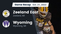 Recap: Zeeland East  vs. Wyoming  2022