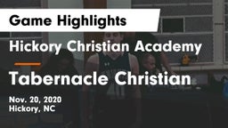 Hickory Christian Academy vs Tabernacle Christian Game Highlights - Nov. 20, 2020