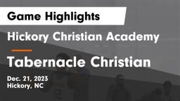 Hickory Christian Academy vs Tabernacle Christian Game Highlights - Dec. 21, 2023