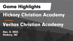 Hickory Christian Academy vs Veritas Christian Academy Game Highlights - Dec. 8, 2023