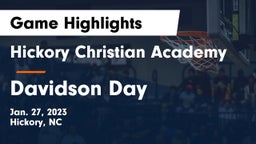 Hickory Christian Academy vs Davidson Day  Game Highlights - Jan. 27, 2023