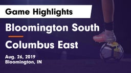 Bloomington South  vs Columbus East  Game Highlights - Aug. 26, 2019