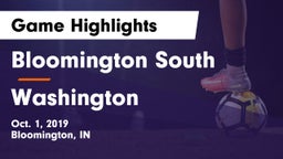Bloomington South  vs Washington Game Highlights - Oct. 1, 2019
