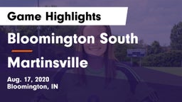 Bloomington South  vs Martinsville  Game Highlights - Aug. 17, 2020