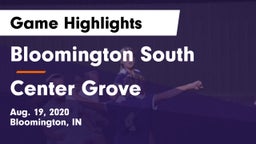 Bloomington South  vs Center Grove  Game Highlights - Aug. 19, 2020