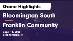 Bloomington South  vs Franklin Community  Game Highlights - Sept. 14, 2020