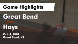 Great Bend  vs Hays  Game Highlights - Oct. 4, 2020