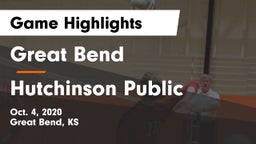 Great Bend  vs Hutchinson Public  Game Highlights - Oct. 4, 2020
