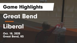 Great Bend  vs Liberal  Game Highlights - Oct. 18, 2020