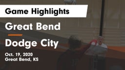 Great Bend  vs Dodge City  Game Highlights - Oct. 19, 2020