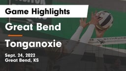 Great Bend  vs Tonganoxie  Game Highlights - Sept. 24, 2022