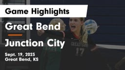 Great Bend  vs Junction City  Game Highlights - Sept. 19, 2023