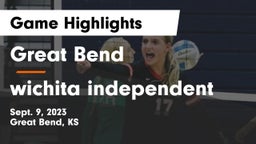 Great Bend  vs wichita independent Game Highlights - Sept. 9, 2023