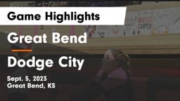 Great Bend  vs Dodge City  Game Highlights - Sept. 5, 2023