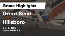 Great Bend  vs Hillsboro  Game Highlights - Oct. 5, 2023