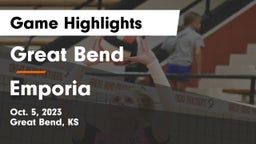 Great Bend  vs Emporia  Game Highlights - Oct. 5, 2023