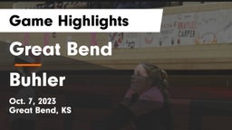 Great Bend  vs Buhler  Game Highlights - Oct. 7, 2023