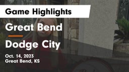 Great Bend  vs Dodge City  Game Highlights - Oct. 14, 2023