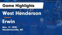 West Henderson  vs Erwin  Game Highlights - Nov. 17, 2020