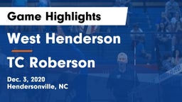 West Henderson  vs TC Roberson  Game Highlights - Dec. 3, 2020