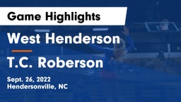 West Henderson  vs T.C. Roberson Game Highlights - Sept. 26, 2022