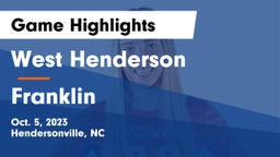 West Henderson  vs Franklin  Game Highlights - Oct. 5, 2023