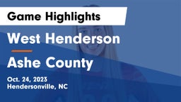 West Henderson  vs Ashe County  Game Highlights - Oct. 24, 2023
