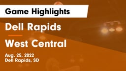 Dell Rapids  vs West Central  Game Highlights - Aug. 25, 2022