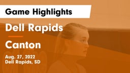 Dell Rapids  vs Canton  Game Highlights - Aug. 27, 2022