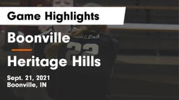 Boonville  vs Heritage Hills  Game Highlights - Sept. 21, 2021