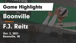 Boonville  vs F.J. Reitz  Game Highlights - Oct. 2, 2021